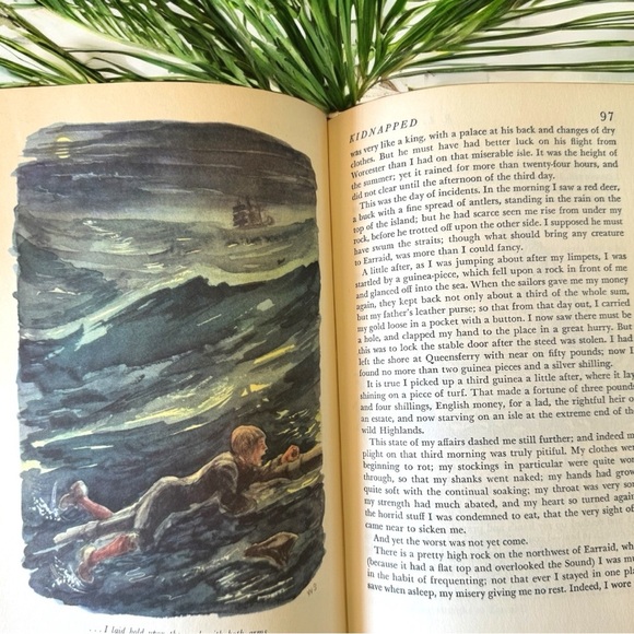 VINTAGE Kidnapped by Robert Louis Stevenson - 1949 Edition - Classic Books - Picture 10 of 16
